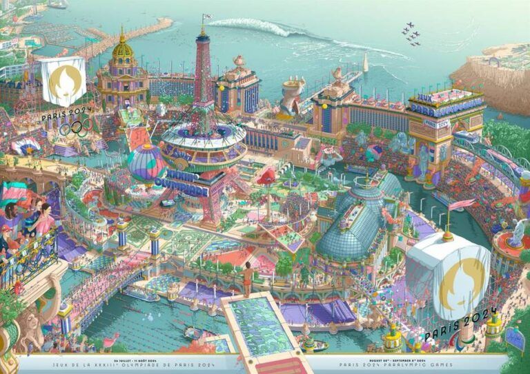 Cartel de los Juegos Olímpicos de París 2024