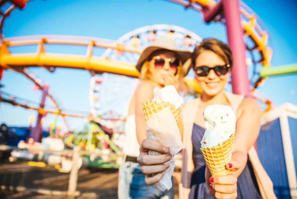 Chica con helado